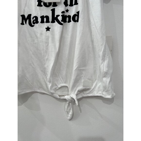 NWT 7 For All Mankind Girl’s Size XL Side Tie Ringer T-Shirt - Picture 12 of 12
